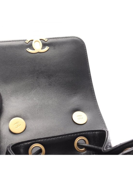 Chanel Backpack 19 Black Lambskin Quilted Small main image 6